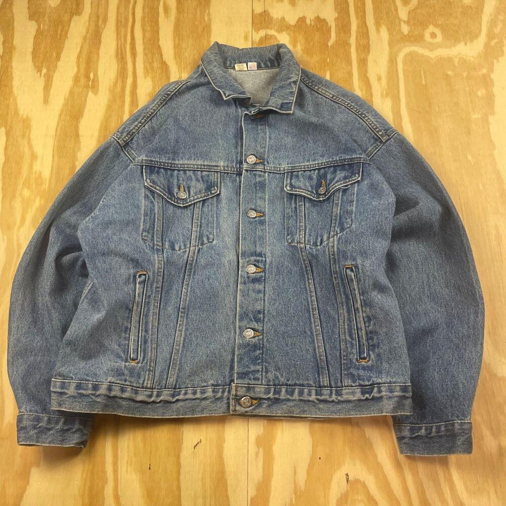 Vintage 90s Coca-Cola Denim Trucker Jacket – Tyca – Made in USA – Fits Men’s L